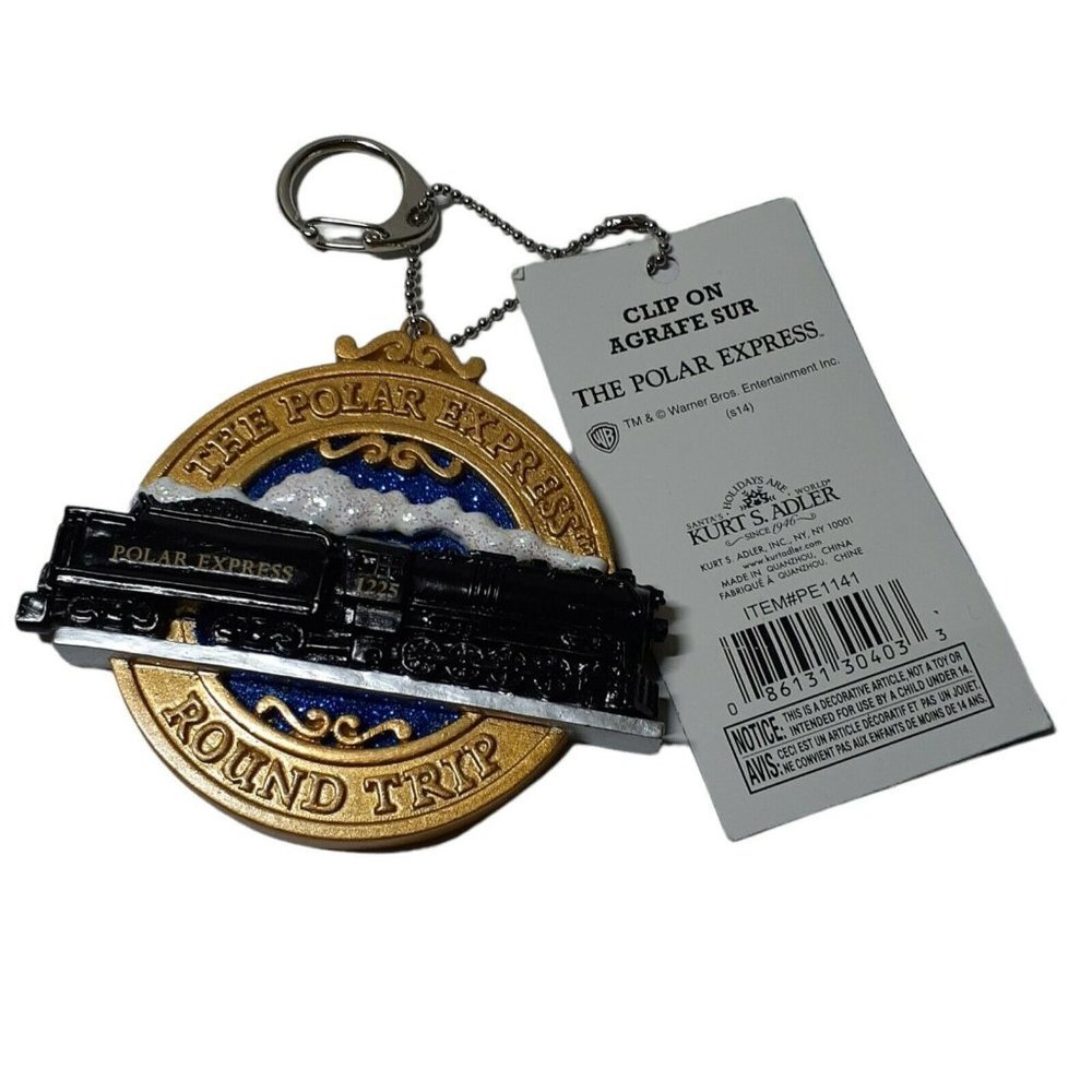 Kurt S. Adler The Polar Express Train Christmas Ornament Clip On